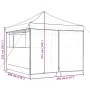 Tienda de fiesta plegable Pop-Up con 4 paredes laterales taupe de vidaXL, Carpas y cenadores - Ref: Foro24-4004930, Precio: 1...
