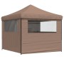 Tienda de fiesta plegable Pop-Up con 4 paredes laterales marrón de vidaXL, Carpas y cenadores - Ref: Foro24-4004932, Precio: ...