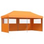 Tienda de fiesta plegable Pop-Up 3 paredes laterales naranja de vidaXL, Carpas y cenadores - Ref: Foro24-4004945, Precio: 216...