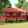 Tienda de fiesta plegable Pop-Up 3 paredes laterales burdeos de vidaXL, Carpas y cenadores - Ref: Foro24-4004947, Precio: 211...
