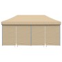 Tienda de fiesta plegable Pop-Up con 4 paredes laterales beige de vidaXL, Carpas y cenadores - Ref: Foro24-4004951, Precio: 2...