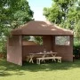 Tienda de fiesta plegable Pop-Up con 3 paredes laterales marrón de vidaXL, Carpas y cenadores - Ref: Foro24-4004972, Precio: ...