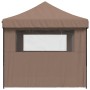 Tienda de fiesta plegable Pop-Up con 3 paredes laterales marrón de vidaXL, Carpas y cenadores - Ref: Foro24-4004972, Precio: ...