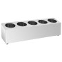 Soporte para cubiertos 5 rejillas acero inoxidable rectangular de vidaXL, Bandejas de cubiertos y utensilios - Ref: Foro24-51...