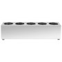 Soporte para cubiertos 5 rejillas acero inoxidable rectangular de vidaXL, Bandejas de cubiertos y utensilios - Ref: Foro24-51...