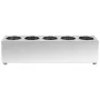 Soporte para cubiertos 5 rejillas acero inoxidable rectangular de vidaXL, Bandejas de cubiertos y utensilios - Ref: Foro24-51...