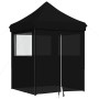Tienda de fiesta plegable Pop-Up con 4 paredes laterales negra de vidaXL, Carpas y cenadores - Ref: Foro24-4005006, Precio: 1...