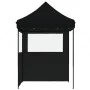 Tienda de fiesta plegable Pop-Up con 2 paredes laterales negra de vidaXL, Carpas y cenadores - Ref: Foro24-4004998, Precio: 1...