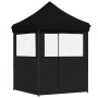 Tienda de fiesta plegable Pop-Up con 2 paredes laterales negra de vidaXL, Carpas y cenadores - Ref: Foro24-4004998, Precio: 1...