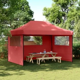 Tienda de fiesta plegable Pop-Up 3 paredes laterales burdeos de vidaXL, Carpas y cenadores - Ref: Foro24-4005019, Precio: 161...