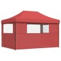 Tienda de fiesta plegable Pop-Up 3 paredes laterales burdeos de vidaXL, Carpas y cenadores - Ref: Foro24-4005019, Precio: 163...