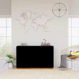 Aparador de madera contrachapada negro 120x36x69 cm de vidaXL, Aparadores - Ref: Foro24-801842, Precio: 138,62 €, Descuento: %