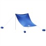 Toldo de playa con anclas de arena azul 214x236 cm de vidaXL, Tiendas de campaña - Ref: Foro24-4008641, Precio: 56,48 €, Desc...
