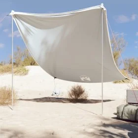 Toldo de playa con anclas de arena gris 214x236 cm de vidaXL, Tiendas de campaña - Ref: Foro24-4008643, Precio: 70,97 €, Desc...