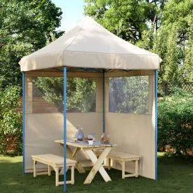 Tienda de fiesta plegable Pop-Up con 2 paredes laterales beige de vidaXL, Carpas y cenadores - Ref: Foro24-4004991, Precio: 1...