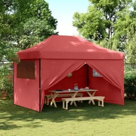 Tienda de fiesta plegable Pop-Up 4 paredes laterales burdeos de vidaXL, Carpas y cenadores - Ref: Foro24-4005027, Precio: 171...