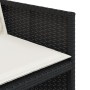 Set comedor de jardín con cojines 15 pzas ratán sintético negro de vidaXL, Conjuntos de jardín - Ref: Foro24-3277826, Precio:...