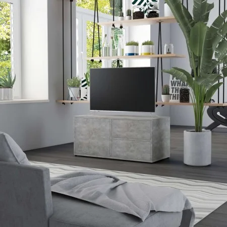 Mueble para TV madera contrachapada gris hormigón 80x34x36 cm de vidaXL, Muebles TV - Ref: Foro24-801854, Precio: 47,76 €, De...