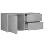 Mueble para TV madera contrachapada gris hormigón 80x34x36 cm de vidaXL, Muebles TV - Ref: Foro24-801854, Precio: 47,76 €, De...