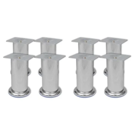 Patas de sofá 8 unidades redondas cromadas 120 mm de vidaXL, Soportes para sillas y sofás - Ref: Foro24-3051484, Precio: 19,1...