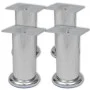 Patas de sofá 8 unidades redondas cromadas 120 mm de vidaXL, Soportes para sillas y sofás - Ref: Foro24-3051484, Precio: 19,1...