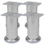 Patas de sofá 8 unidades redondas cromadas 120 mm de vidaXL, Soportes para sillas y sofás - Ref: Foro24-3051484, Precio: 21,5...