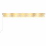 Toldo retráctil manual con luz LED amarillo y blanco 600x300 cm de vidaXL, Toldos - Ref: Foro24-3068963, Precio: 510,15 €, De...