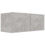 Mueble para TV madera contrachapada gris hormigón 80x30x30 cm de vidaXL, Muebles TV - Ref: Foro24-801476, Precio: 42,45 €, De...