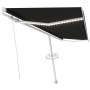Toldo retráctil manual con luz LED gris antracita 500x300 cm de vidaXL, Toldos - Ref: Foro24-3069584, Precio: 559,06 €, Descu...
