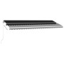 Toldo retráctil manual con luz LED gris antracita 500x300 cm de vidaXL, Toldos - Ref: Foro24-3069584, Precio: 559,06 €, Descu...