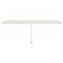 Toldo retráctil manual con luz LED color crema 600x300 cm de vidaXL, Toldos - Ref: Foro24-3069602, Precio: 652,26 €, Descuent...
