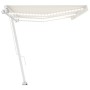 Toldo retráctil manual con luz LED color crema 600x300 cm de vidaXL, Toldos - Ref: Foro24-3069602, Precio: 652,26 €, Descuent...