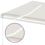 Toldo retráctil manual con luz LED color crema 600x300 cm de vidaXL, Toldos - Ref: Foro24-3069602, Precio: 652,26 €, Descuent...