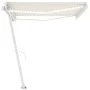 Toldo manual retráctil con luz LED crema 450x350 cm de vidaXL, Toldos - Ref: Foro24-3069642, Precio: 530,71 €, Descuento: %