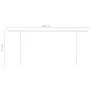 Toldo retráctil manual con luz LED color crema 6x3 m de vidaXL, Toldos - Ref: Foro24-3070002, Precio: 655,74 €, Descuento: %