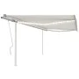 Toldo manual retráctil con LED crema 4,5x3,5 m de vidaXL, Toldos - Ref: Foro24-3070042, Precio: 510,78 €, Descuento: %
