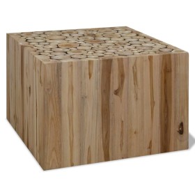 Mesa de centro de teca genuina 50x50x35 cm en Mesas de centro | Comprar online en Foru.es