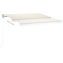 Toldo manual retráctil con LED crema 4,5x3,5 m de vidaXL, Toldos - Ref: Foro24-3070042, Precio: 558,45 €, Descuento: %