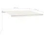 Toldo manual retráctil con LED crema 4,5x3,5 m de vidaXL, Toldos - Ref: Foro24-3070042, Precio: 510,78 €, Descuento: %