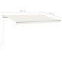 Toldo manual retráctil con LED crema 4,5x3,5 m de vidaXL, Toldos - Ref: Foro24-3070042, Precio: 558,45 €, Descuento: %