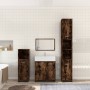 Set de muebles baño 4 pzas madera contrachapada roble ahumado de vidaXL, Muebles de baño - Ref: Foro24-3154403, Precio: 169,1...