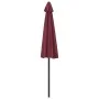 Sombrilla balcón semicircular aluminio burdeos 270x144x222 cm de vidaXL, Sombrillas - Ref: Foro24-312498, Precio: 48,23 €, De...