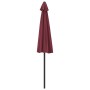 Sombrilla balcón semicircular aluminio burdeos 270x144x222 cm de vidaXL, Sombrillas - Ref: Foro24-312498, Precio: 53,64 €, De...