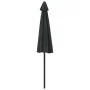 Sombrilla balcón semicircular palo aluminio negro 270x144x222cm de vidaXL, Sombrillas - Ref: Foro24-312500, Precio: 52,51 €, ...