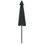 Sombrilla balcón semicircular palo aluminio negro 270x144x222cm de vidaXL, Sombrillas - Ref: Foro24-312500, Precio: 62,58 €, ...