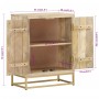 Aparador con 2 puertas madera maciza de mango 55x30x70 cm de vidaXL, Aparadores - Ref: Foro24-352039, Precio: 129,54 €, Descu...