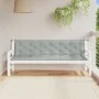 Cojines banco jardín 2 uds tela gris claro melange 200x50x7 cm de vidaXL, Cojines para sillas y sofás - Ref: Foro24-4002630, ...