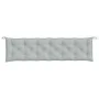 Cojines banco jardín 2 uds tela gris claro melange 200x50x7 cm de vidaXL, Cojines para sillas y sofás - Ref: Foro24-4002630, ...