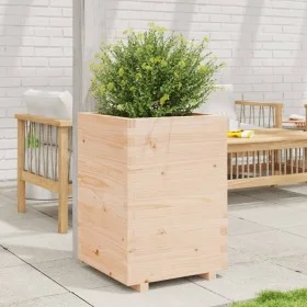 Jardinera madera maciza de pino 50x50x72,5 cm by vidaXL, Pots and planters - Ref: Foro24-3282574, Price: 154,80 €, Discount: %