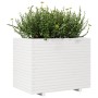 Jardinera de madera maciza de pino blanca 90x60x72 cm de vidaXL, Maceteros y jardineras - Ref: Foro24-3282645, Precio: 281,12...